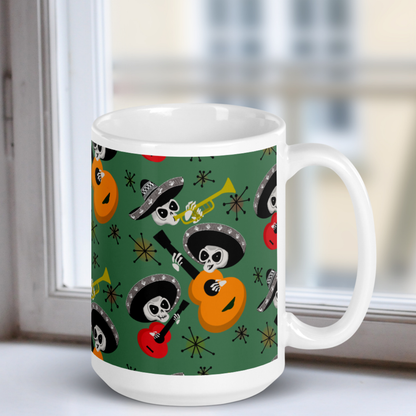 Mid Century Mariachis White Mug