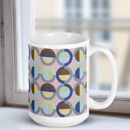 Mannos White Mug- Blueberry Bananos Split