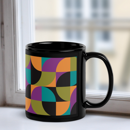 Neo Geo Black Mug - Bird of Paradise