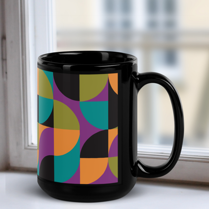 Neo Geo Black Mug - Bird of Paradise