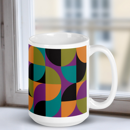 Neo Geo White Mug - Bird of Paradise