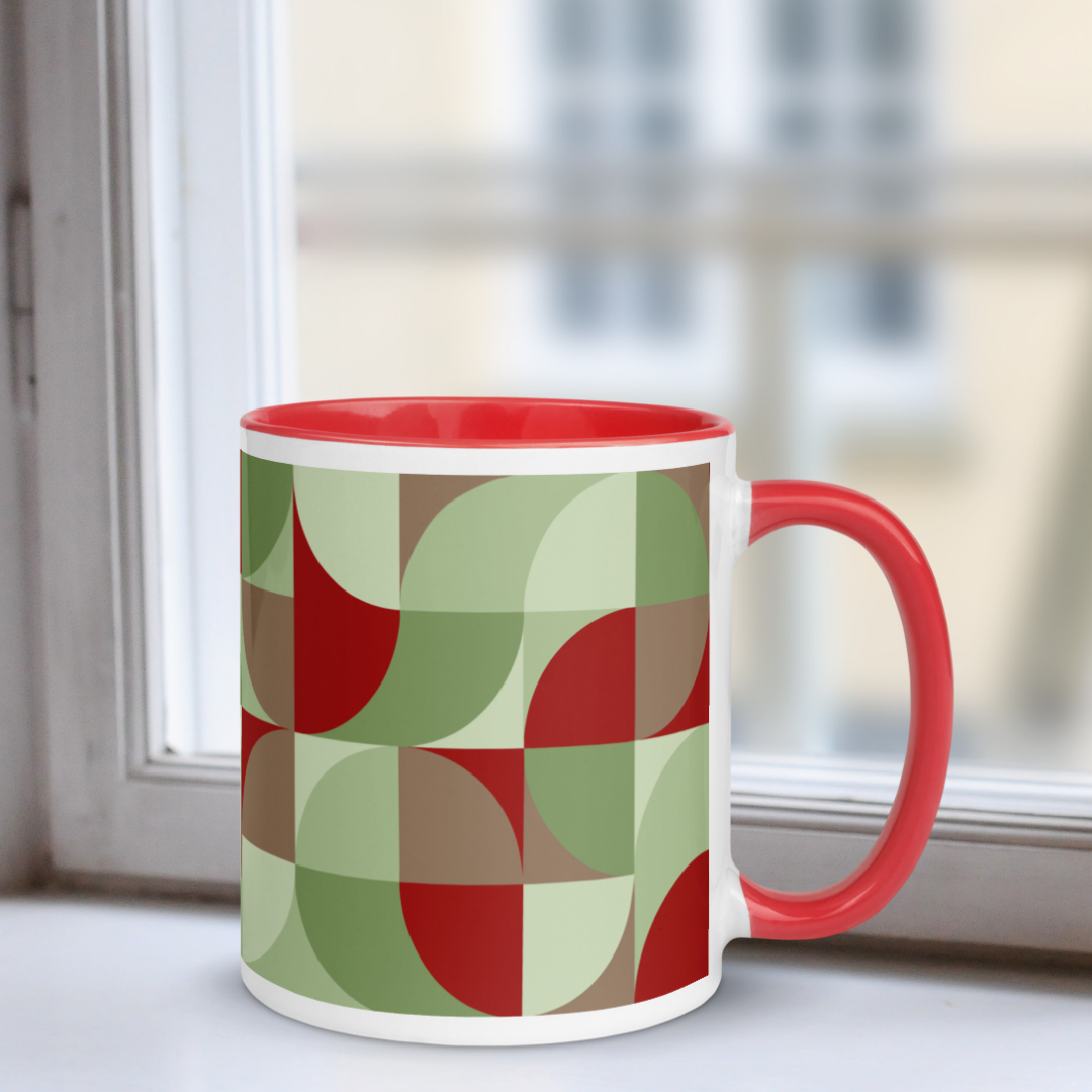 Neo Geo Custom Color Mug - Budding Holly