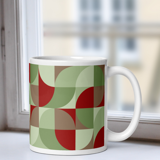 Neo Geo White Mug - Budding Holly