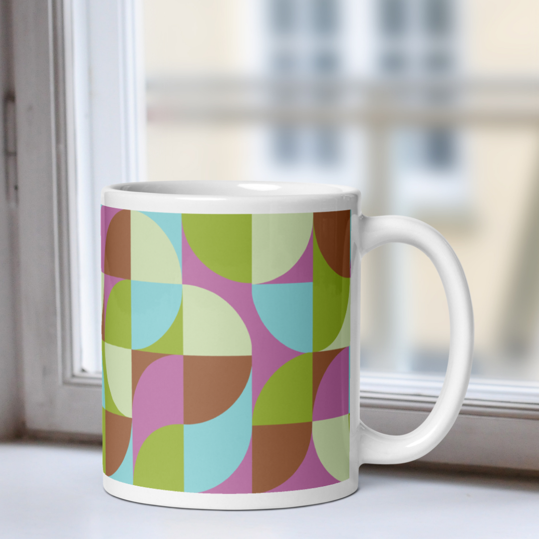 Neo Geo White Mug - Bunny Hop