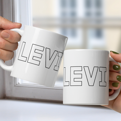 Personalized Name White or Black Mug