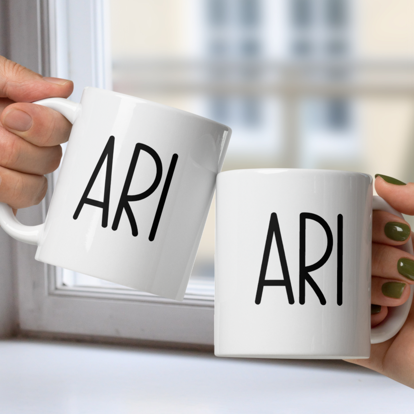 Personalized Name White or Black Mug