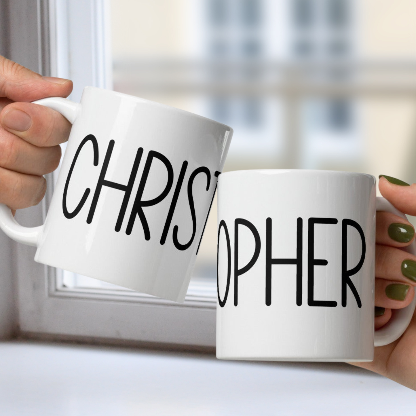 Personalized Name White or Black Mug