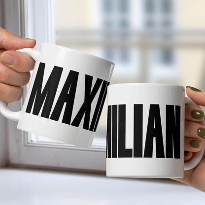 Personalized Name White or Black Mug