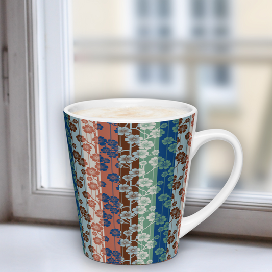 Sakura Stripes Latte Mug - Go Go