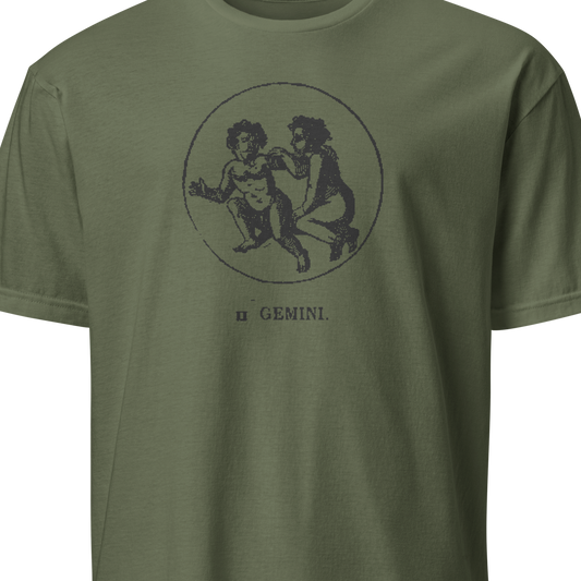 Zodiac sign t-shirt in Victorian 19th century design