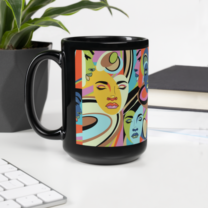 Brain on Full Blast Black Mug