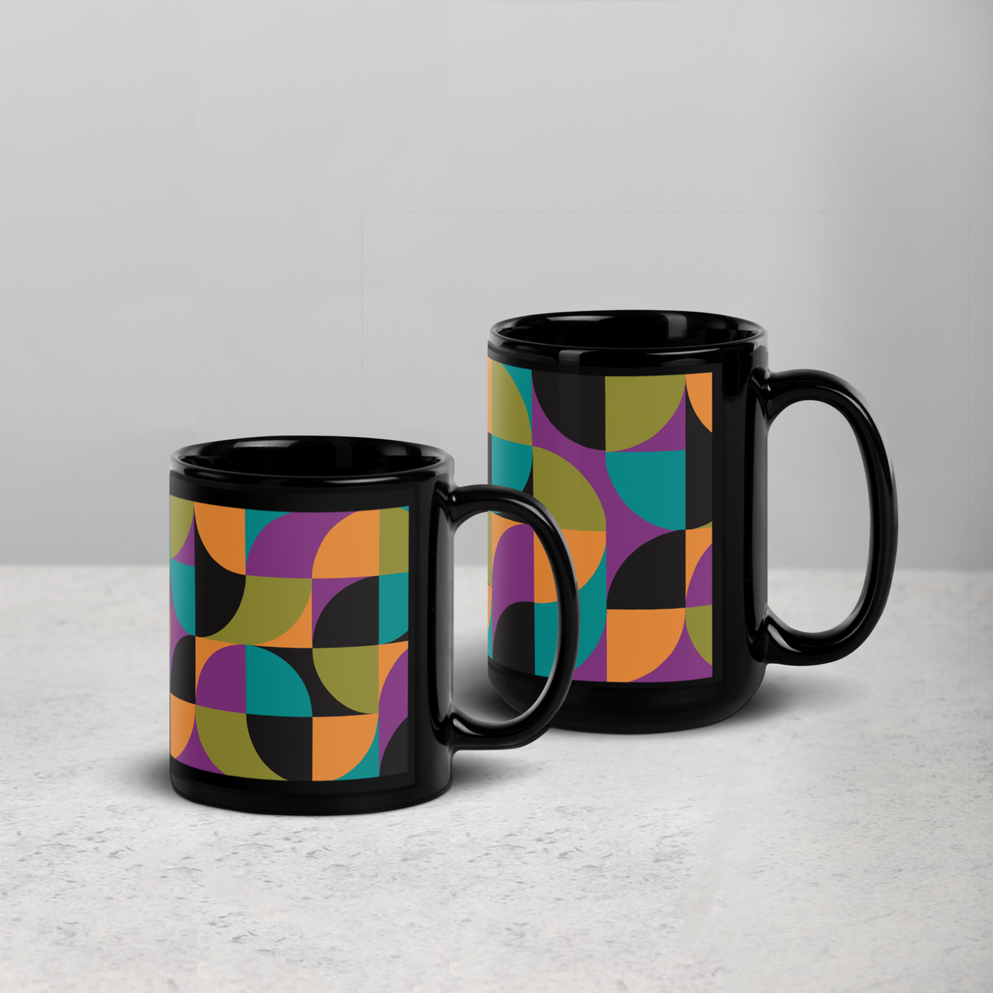 Neo Geo Black Mug - Bird of Paradise