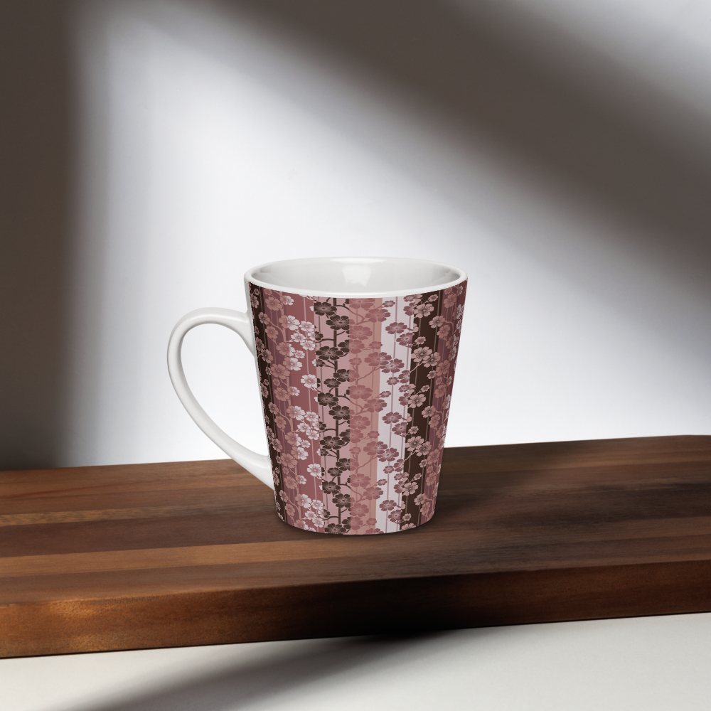 Sakura Stripes Latte Mug - In Bloom