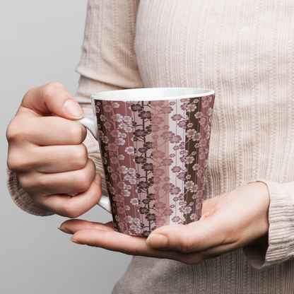 Sakura Stripes Latte Mug - In Bloom