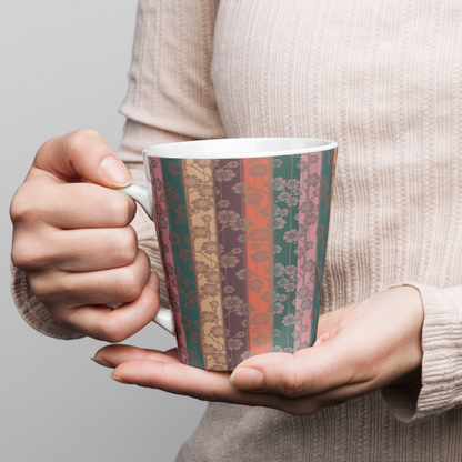 Sakura Stripes Latte Mug - Midlife