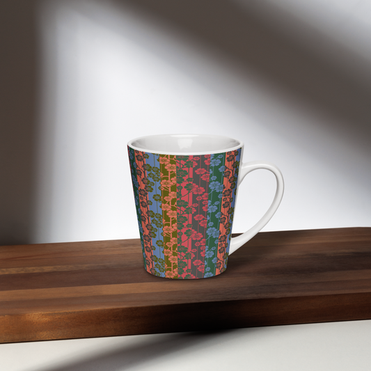 Sakura Stripes Latte Mug - Aloha