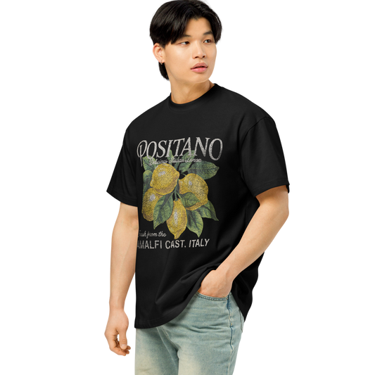 Positano Amalfi Coast Men's Big Print Boxy T-Shirt