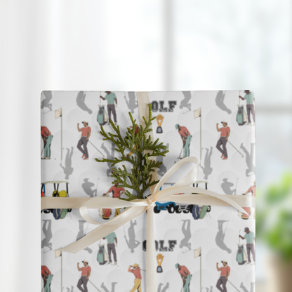 Golf Gift Wrap Sheets (set of 3) - Men's