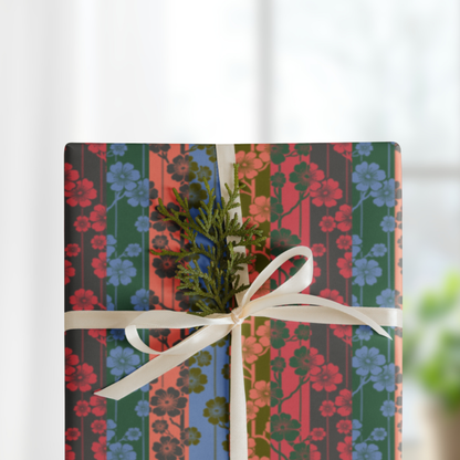 Sakura Stripes Gift Wrap Sheets (set of 3) - Eastern Soujourn