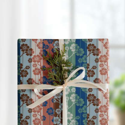Sakura Stripes Gift Wrap Sheets (set of 3) - Eastern Soujourn