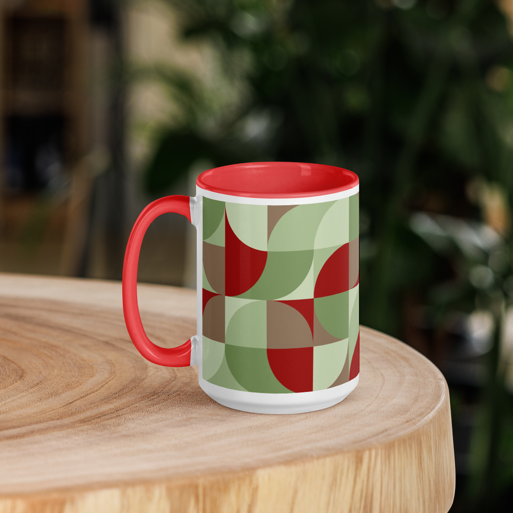 Neo Geo Custom Color Mug - Budding Holly