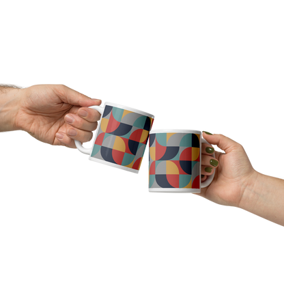 Neo Geo White Mug - Autumn Equinox