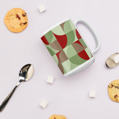 Neo Geo White Mug - Budding Holly