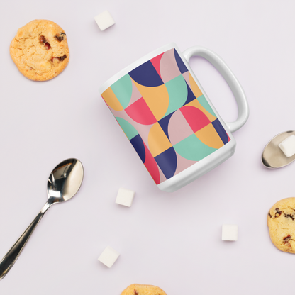 Neo Geo White Mug - Bubble Gum Ice Cream