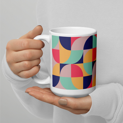 Neo Geo White Mug - Bubble Gum Ice Cream