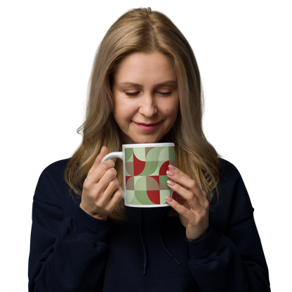 Neo Geo White Mug - Budding Holly