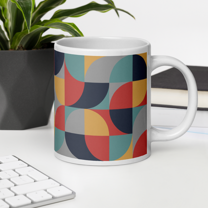 Neo Geo White Mug - Autumn Equinox