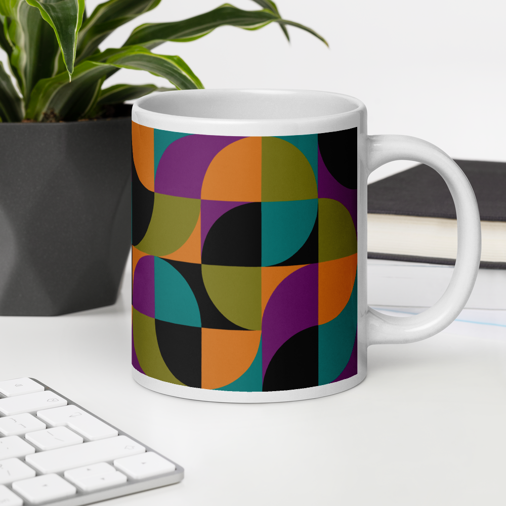 Neo Geo White Mug - Bird of Paradise