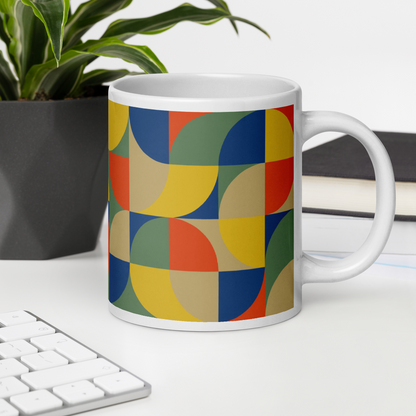 Neo Geo White Mug - Rainbow Lorikeet