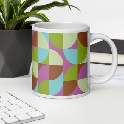 Neo Geo White Mug - Bunny Hop