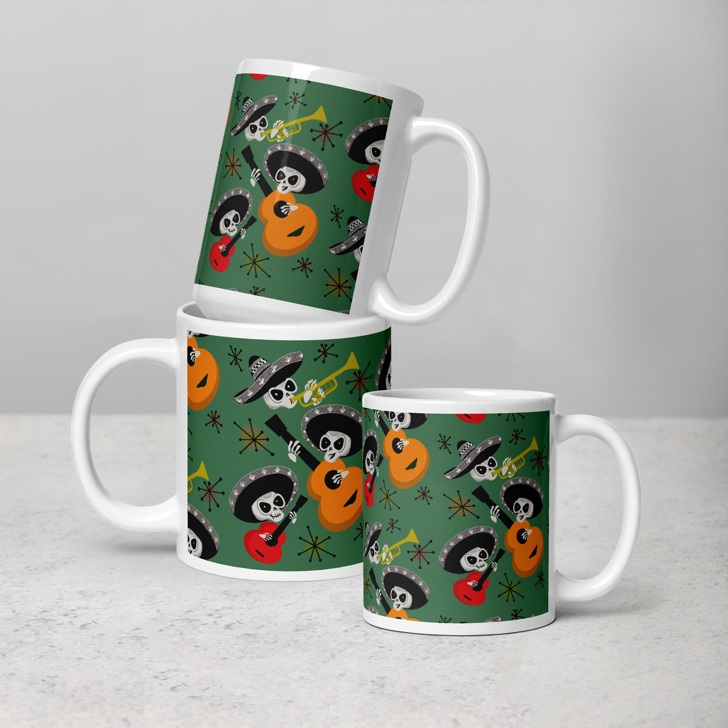 Mid Century Mariachis White Mug