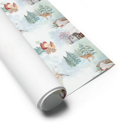 Wild Winter Woods Gift Wrap Roll