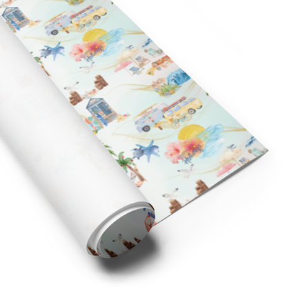 Have A Beachin' Holiday Gift Wrap Roll
