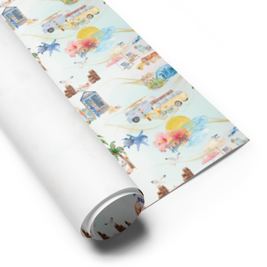 Have A Beachin' Holiday Gift Wrap Roll