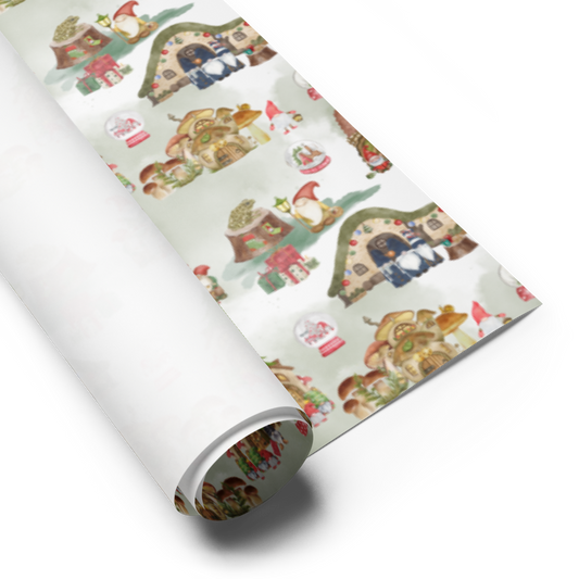 Holiday in Gnome Village Gift Wrap Roll