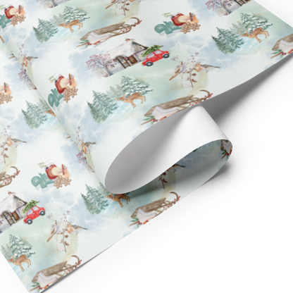 Wild Winter Woods Gift Wrap Roll