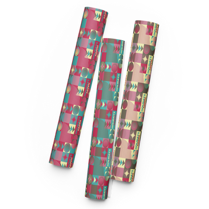 Happy Holidays Gift Wrap Sheets (set of 3)