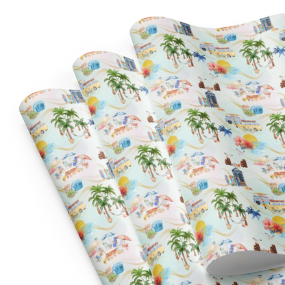 Have A Beachin' Holiday Gift Wrap Sheets (set of 3)