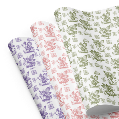 Les Fées Enchantées Gift Wrap Sheets (set of 3) - Sprites