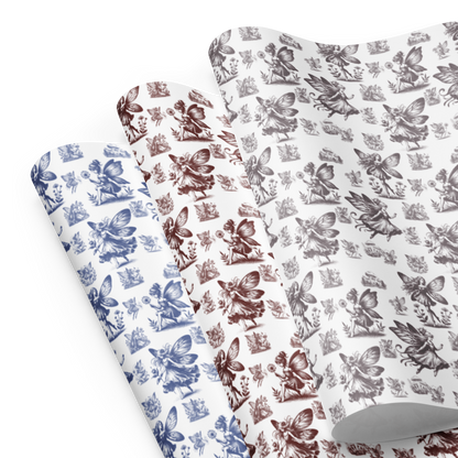 Les Fées Enchantées Gift Wrap Sheets (set of 3) - Fairies
