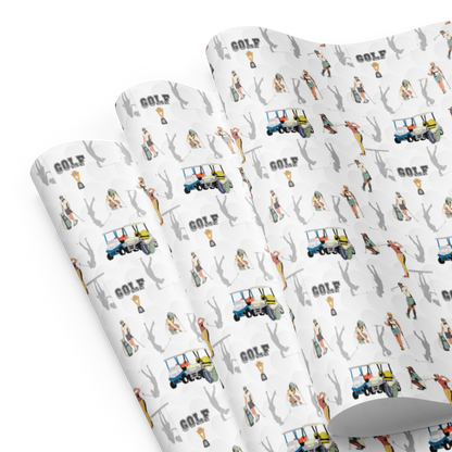 Golf Gift Wrap Sheets (set of 3) - Women's