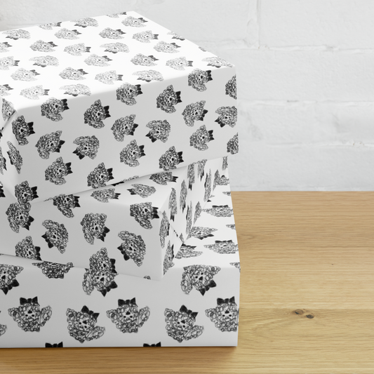 Miniature Poodle Doodle Gift Wrap Sheets (set of 3) - Nico