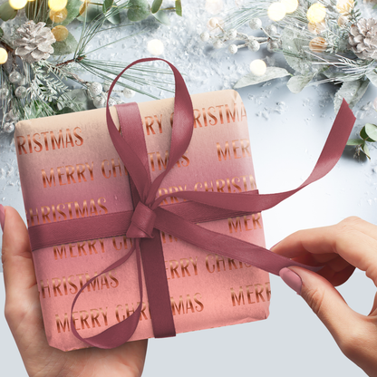 Merry Christmas Precious Metals Gift Wrap Sheets (Set of 3)