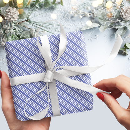 Cool Candy Cane Stripes Gift Wrap Sheets (Set of 3)